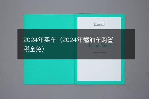 2024年买车（2024年燃油车购置税全免）