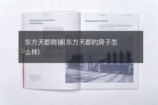 东方天郡商铺(东方天郡的房子怎么样)