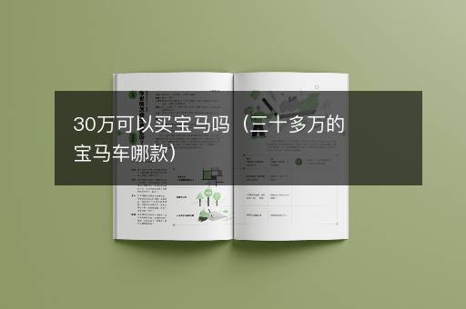 30万可以买宝马吗（三十多万的宝马车哪款）
