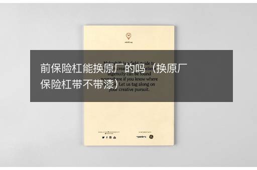前保险杠能换原厂的吗（换原厂保险杠带不带漆）