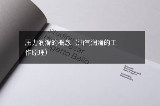 压力润滑的概念（油气润滑的工作原理）